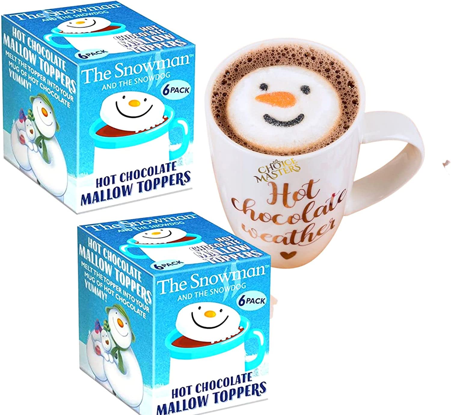 Snowman Marshmallow Hot Chocolate Toppers